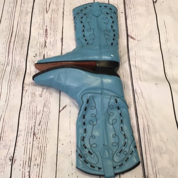 Seychelles Turquoise Boots 8.5--Super Cute! - Picture 5 of 10